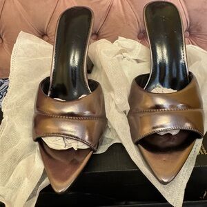 Elegant Chrome Women's Mules